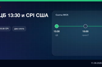 Пятница 11 сентября: ставка ЦБ 13:30 и CPI США 15:30