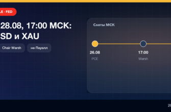 Слоты Jackson Hole: PCE 26.08, речь Warsh 28.08, FOMC 16.09
