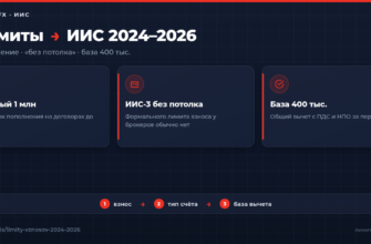 Лимит пополнения ИИС 2024–2026: 1 млн, «без потолка» и база