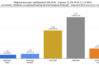 Обеспечение RUB по EURUSD, XAU, XAG, BTCUSD из marginal-RUB 11.09.2026 11:15 МСК