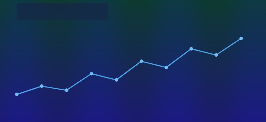 Абстрактная линия занятости на тёмно-синем фоне, без логотипов