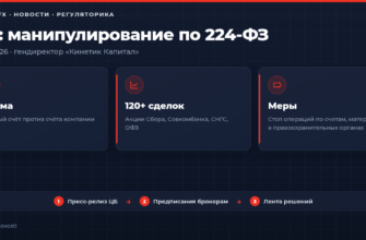 Банк России выявил манипулирование рынком гендиректором Кинетик Капитал 16 октября 2026