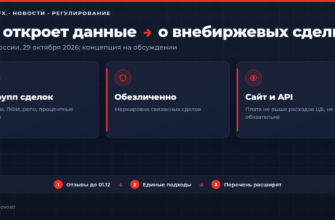 Концепция Банка России о публикации данных о внебиржевых сделках, 29 октября 2026