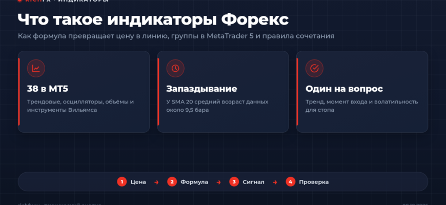 Что такое индикаторы Форекс: группы в MetaTrader 5