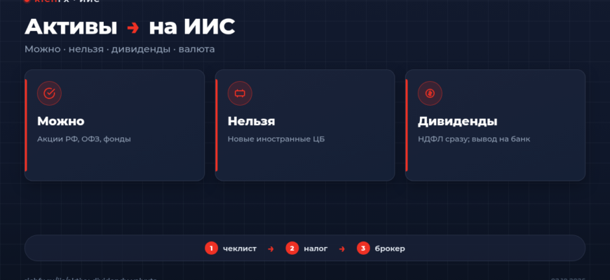 Что можно купить на ИИС: активы, дивиденды и валюта