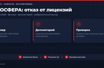 ЦБ аннулировал брокерскую и депозитарную лицензии АКБ НООСФЕРА 14 октября 2026
