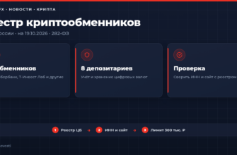 Реестр криптообменников и цифровых депозитариев Банка России на 19 октября 2026