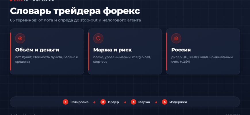 Словарь трейдера форекс: термины по группам